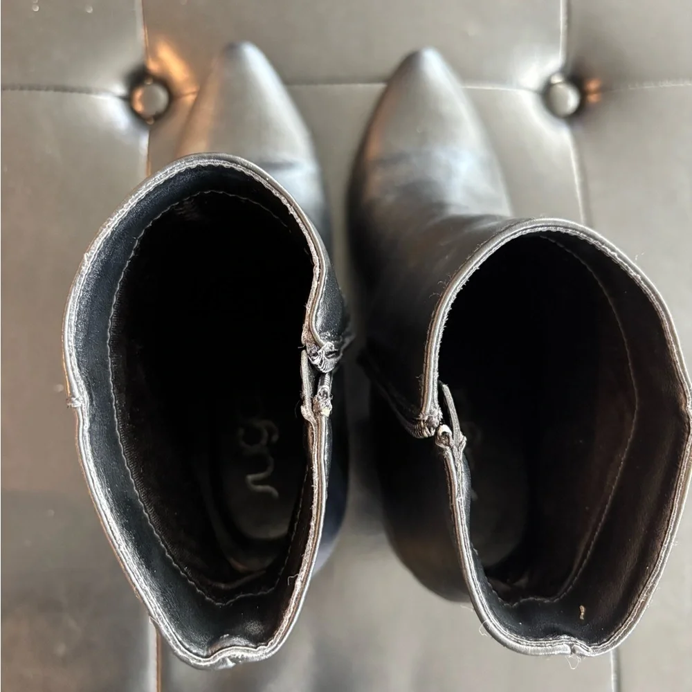 Sugar Sleek Black Ankle Booties